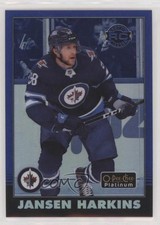 2020-21 O-Pee-Chee Platinum Retro Rookies Rainbow Blue 11/149 Jansen Harkins h6w