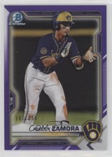 2021 Bowman Chrome Prospects Purple Refractor 147/250 Freddy Zamora #BCP-2 7y8