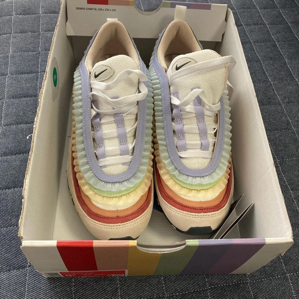 NIKE Numero di tracciamento uomo 9.5US Air Max 97 Be True Fd8637 600 Us Carino