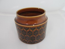 Hornsea Pottery Canister Jar Ceramic Tall England Brown Black Heirloom Biscuit