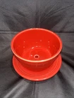 Fiesta Flower Pot and Saucer Scarlet Red