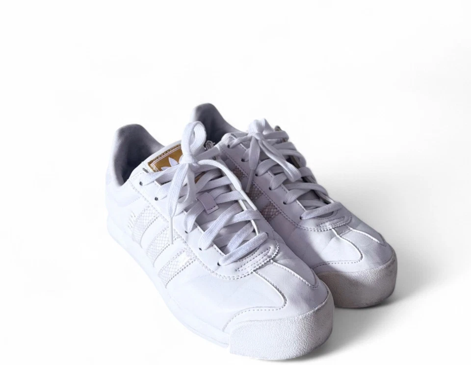 White Adidas Samoa Originals trainers size 8 #sneakers - Image 3 of 3