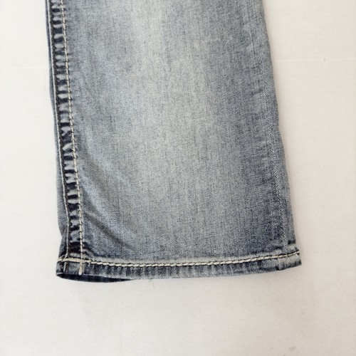 Rock Revival Xan Relaxed Straight Distressed Rockabilly Denim Jeans Men Sz 34 - Picture 15 of 23