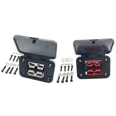 1 Set 50A 600V Twin DUAL Unterputzhalterung für Anderson Steck-Stromanschluss