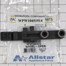 Whirlpool Dishwasher Dishrack Roller and Adjuster WPW10451914