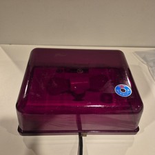 Vintage Sunbeam Bubble Lite Wall Mount Salon Heat Lamp Purple Hood Works