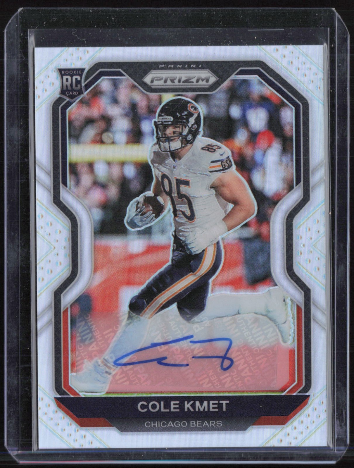 2020 Panini Prizm Silver #305 Cole Kmet Auto Autograph RC Rookie