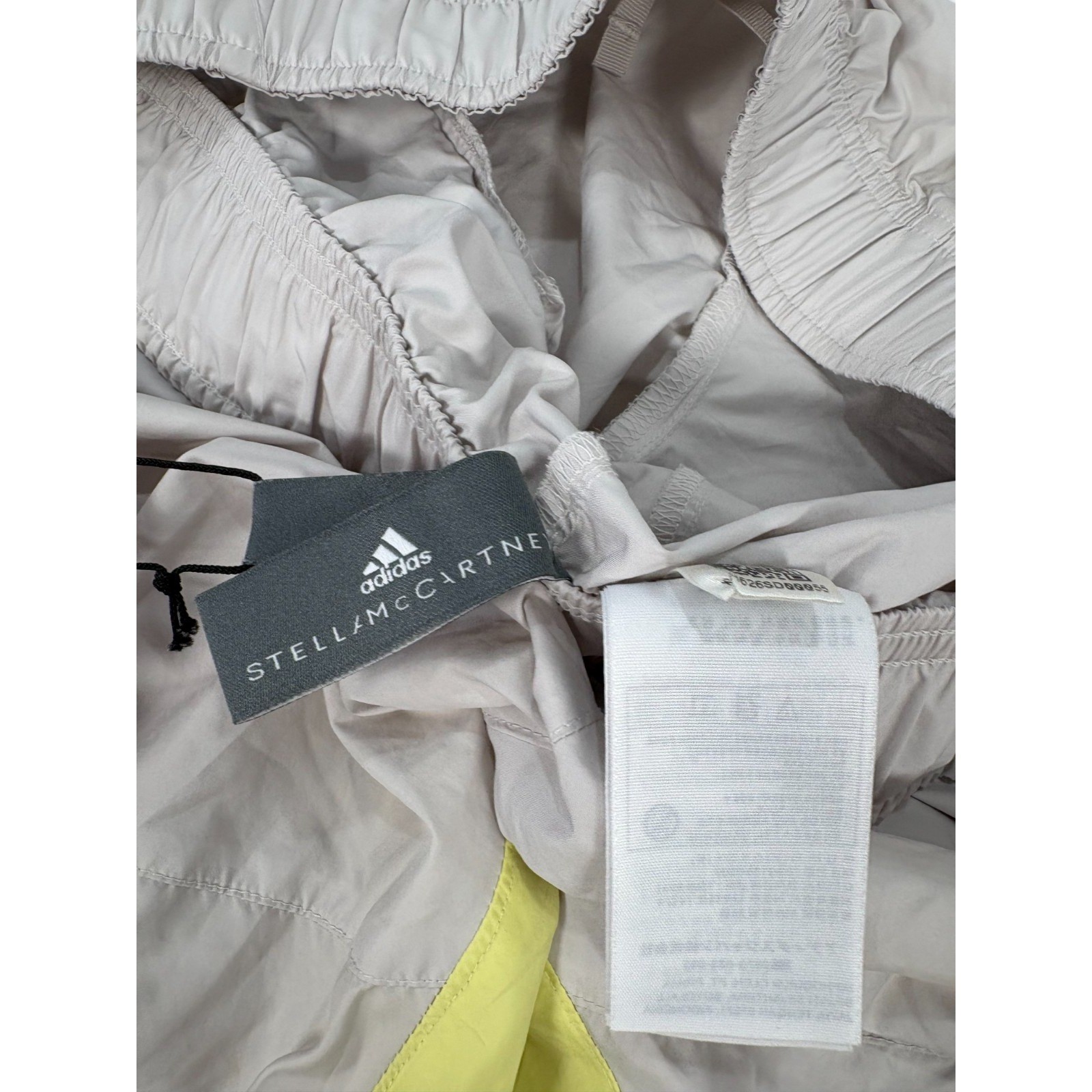 Adidas By Stella McCartney Woven Track Pants Women 2XL Grey Yellow ASMC Athletic image 3