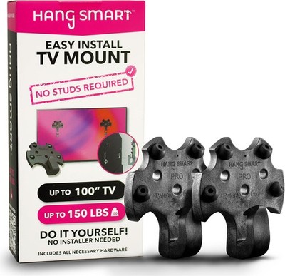 HangSmart TV  Wall Mount NO Stud - Original & Patented Easy Install, DIY for 19-