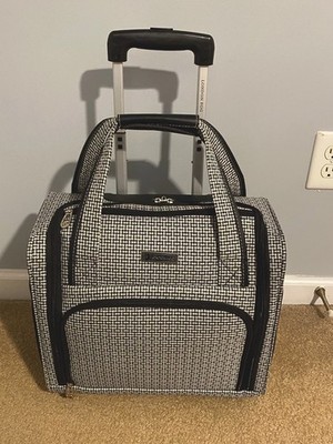 Rolling London Fog Sheffield Houndstooth Weekender Travel Bag Carry On Tote