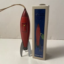 VTG Restoration Hardware Christmas Ornament Rocket Ship Space Master X-7