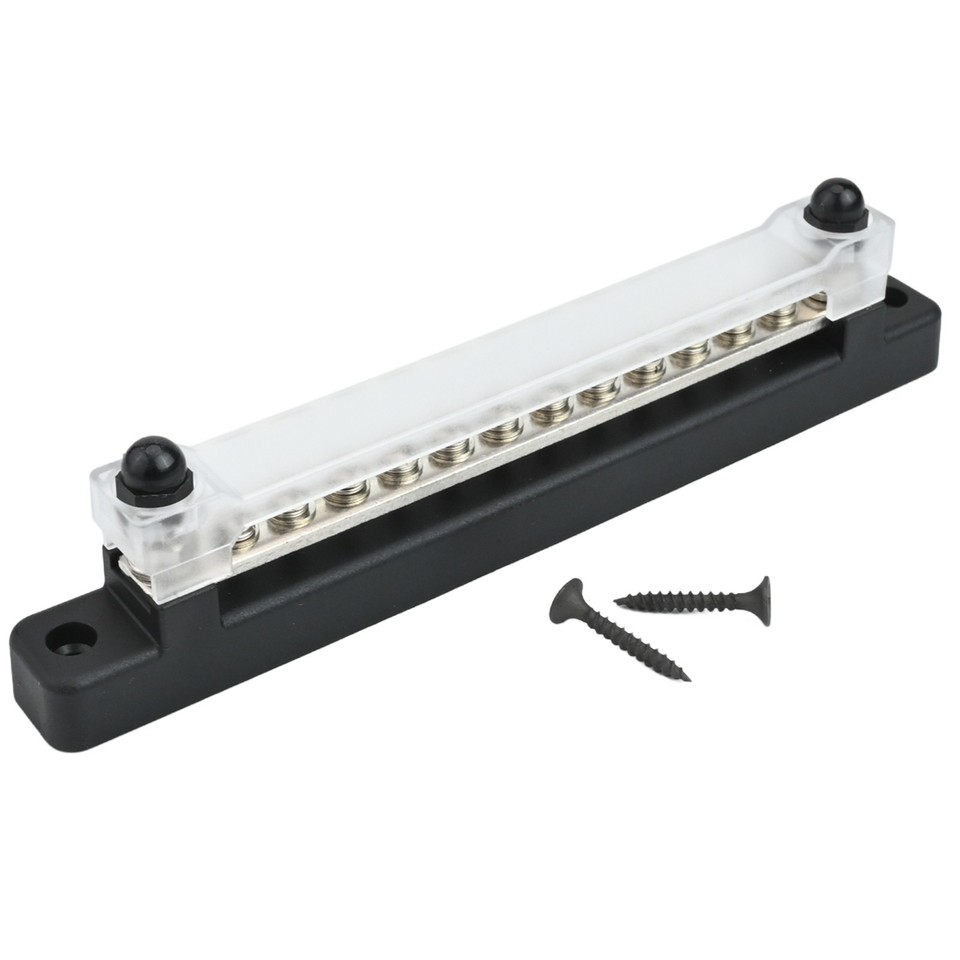 12 Terminal Block Bus Bar for Auto Boat 12V for Power Distribution 150A ...