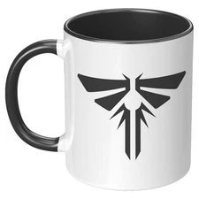 Fireflies Mug – Cordyceps Survivor Cup – Rebel Symbol – 11oz Ceramic