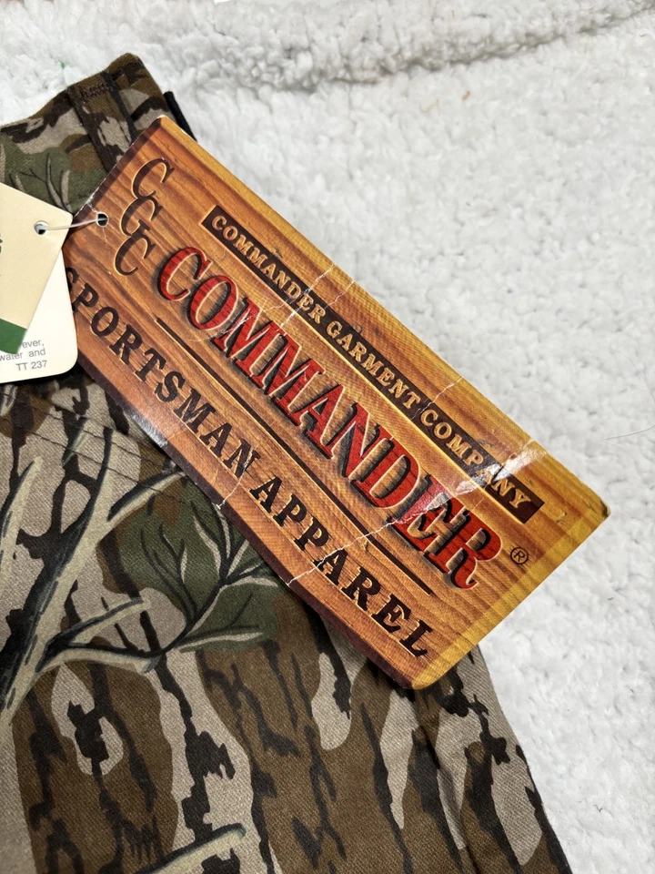 VTG Commander Mossy Oak Camo Pant Men XL 42-44 Quarpel Water Repel Made USA RARE - Image 4 of 4