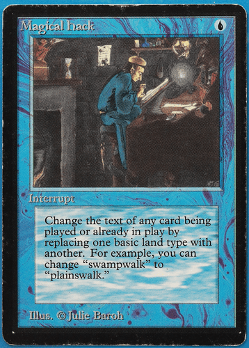 Magical Hack Beta HEAVILY PLD Blue Rare MAGIC MTG CARD (ID# 498359) ABUGames - Picture 1 of 2