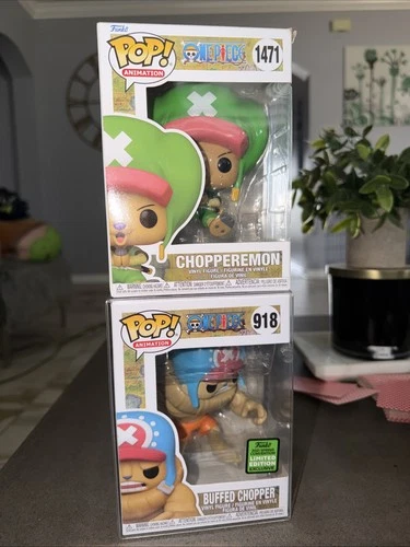 One Piece Funko Chopper (Choppermon 1471 & Buffed Chopper 918) Lot of 2