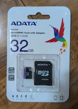 ADATA 32GB MicroSD Micro SD HC CARD TF Class 10 32GB Memory BRAND NEW W ADAPTER