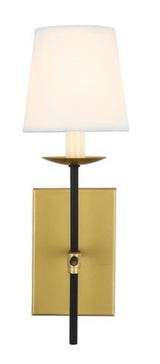 Living District Eclipse LD6102W4BRBK 1-Light 14 '' Hoch Wandleuchter - Brass /