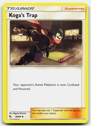 Koga's Trap 59/68 Uncommon Hidden Fates Pokemon