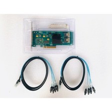 LSI SATA SAS 9211-8i IT Mode 8 Port 6Gb/s  2 SFF-8087 SATA Cable cl