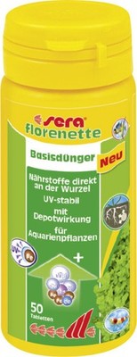 Sera Dünger für Aquarienpflanzen florenette 50 Tabs  Pflanzendünger
