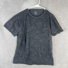 Roark Shirt Mens Medium Gray Short Sleeve Pocket Geometric Print Tee Casual