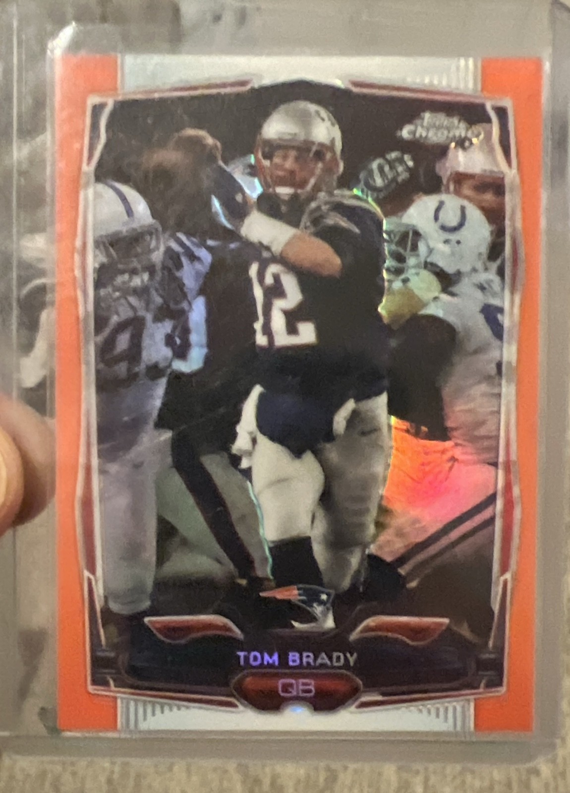 2014 Topps Chrome - Tom Brady #62 Orange Refractor
