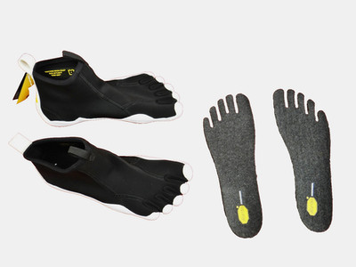 Vibram FiveFingers Sneaker V-NEOP Schwarz Weiß Training Laufschuhe Damen 40