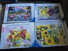 4x Puzzle Paket Ravensburger 1000 - 1500 Teile Yellow, Red, Blue ...