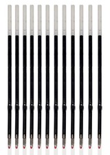 Pack of 12 Gel Ink Refill for Retractable Pens, Fine 115mm, Tip, Black