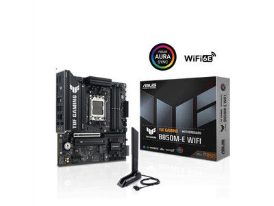 ASUS TUF GAMING B850M-E WIFI AMD B850 mATX motherboard, 8+2+1 80A DrMOS power