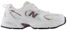 New Balance New Balance 530 Big Kid White Dark Ice Wine GR530SR Youth Size