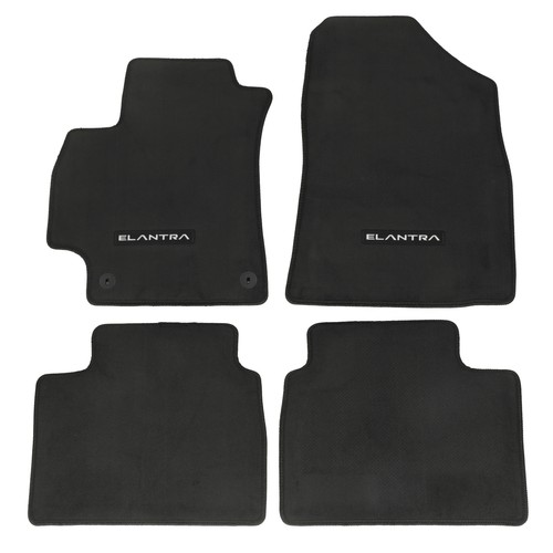 OEM NEW HYUNDAI 20222023 Elantra Set of 4 Black Carpeted Floor Mats