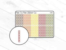2168 Fall Checklist Strips Planner Stickers.