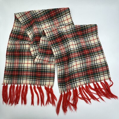 Vintage Tartan Scarf - Retro Plaid Uniform Wrap - Multi Use Tie | eBay