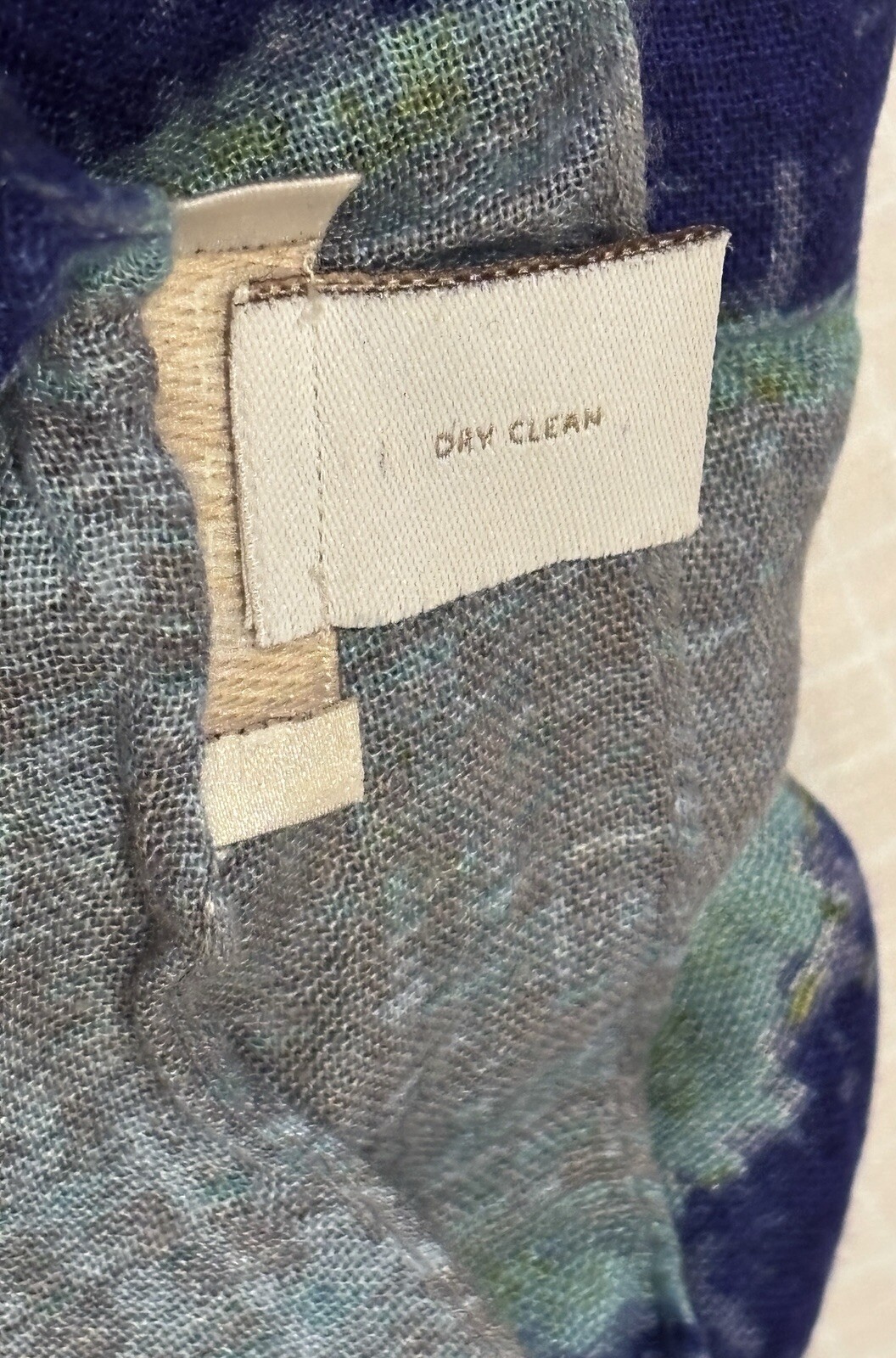 CHICO'S Large Rectangular Multi-Blue 100% Viscose… - image 6