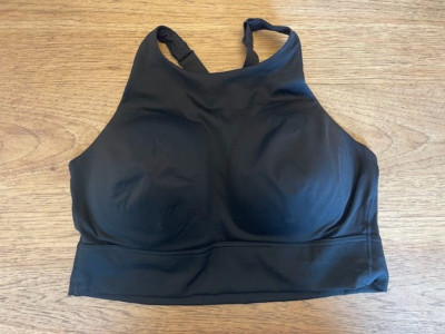 Victoria's Secret Black VS Logo SMALL DD Forward Tech Lightly Lined Sport Bra