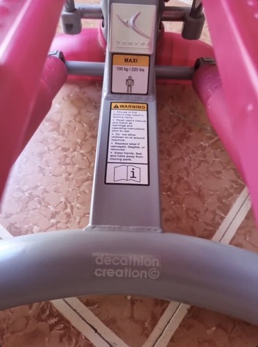 Stepper Idraulico DOMYOS ST270 Rosa Bianco, Max 100 kg, 220 Ibs Display step - Foto 4 di 6