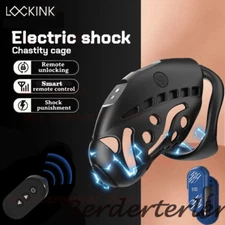 Male Cb Remote Control Bracelet Smart Chastity Cage with 3 Rings Chastity Device