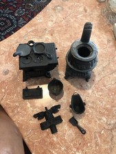 Princess Lot /Set of cast iron vintage doll House stove and coal iron