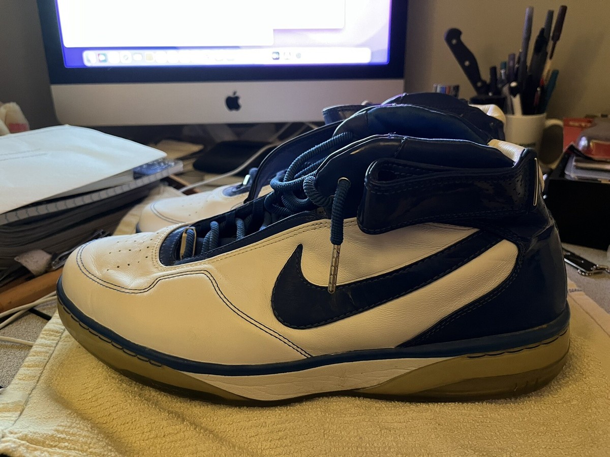 Size 15- Nike Air Force 25 White/Blue | eBay