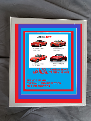2011-14 MAZDA MX5 MIATA Manual & AUTO transmission SERVICE rebuild