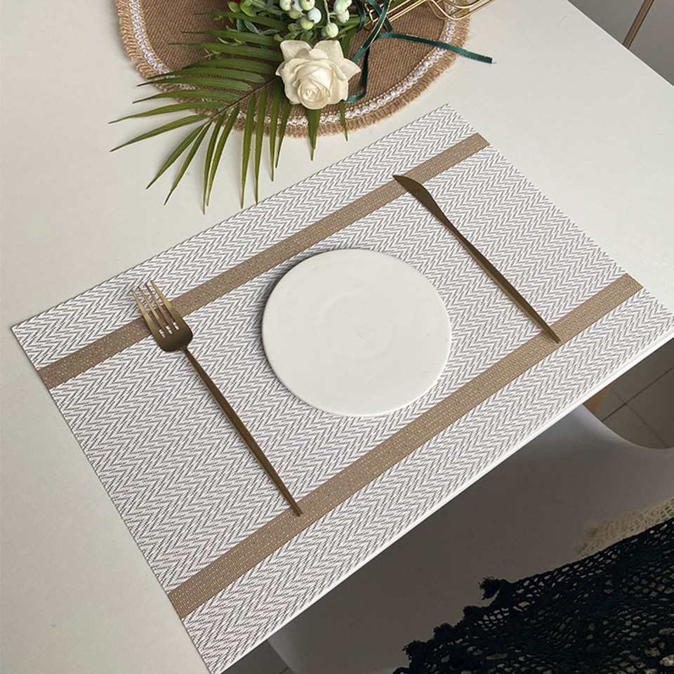 Table Placemat Oilproof Nonslip Modern Style Table Mat Pvc eBay