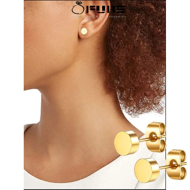 Hypoallergenic gold hotsell stud earrings