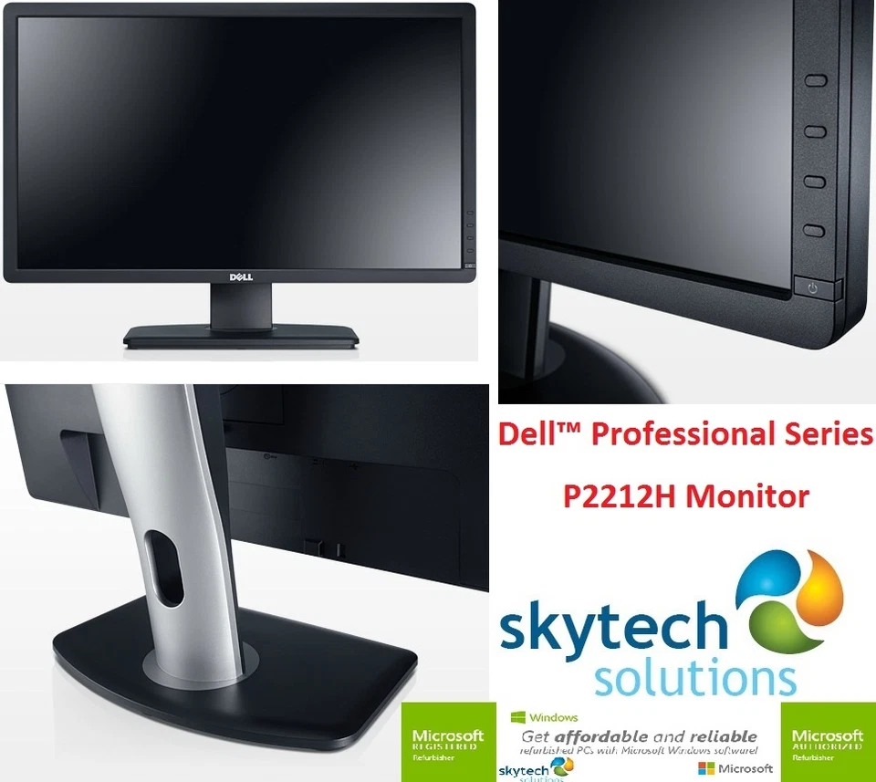 Dell P2212H 22" Full HD 1080p Widescreen LED Monitor - VGA DVI Ports - Image 2 of 4