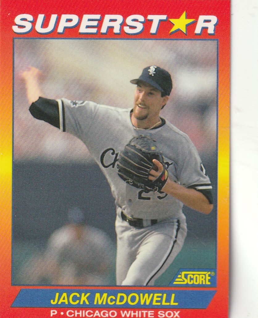 FREE SHIPPING-MINT-Jack McDowell 1992 Score Superstars #22  WHITE SOX