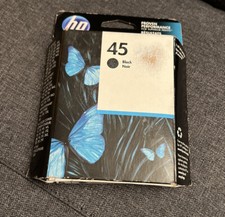 HP 45 Black Ink Cartridge 51645A New Genuine Sealed Box Exp. 03/2017