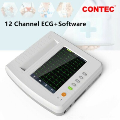 CONTEC  Digital Touch 12-channel ECG/EKG Machine ECG1212G PC Software Printer