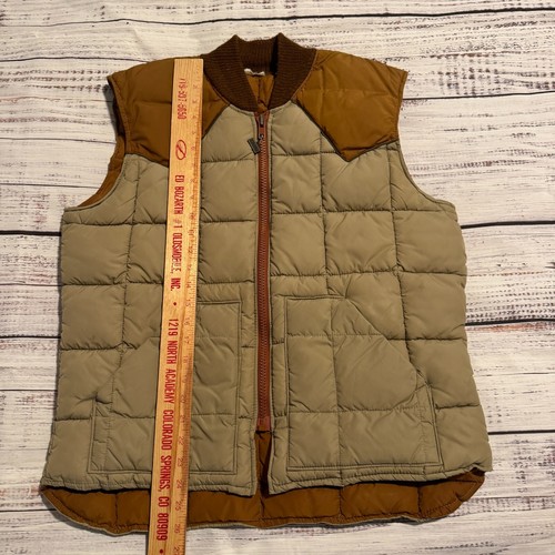 Vintage Western Walls Blizzard-Pruf Insulated Puffer Vest Brown Men's Medium - Picture 9 of 11