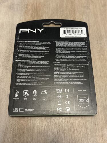 PNY Elite-X 128GB MicroSDXC Flash Card (P-SDU128U3WX-GE) NEW in Package - Picture 2 of 2
